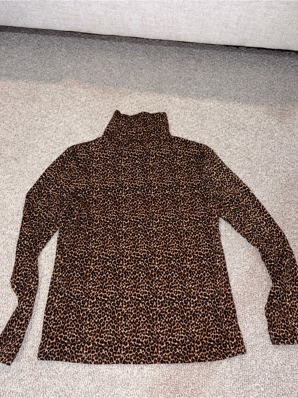 Women’s Leopard Print Turtleneck Sweater